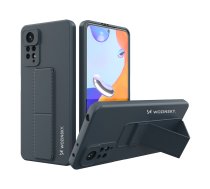 Wozinsky Kickstand Case silikona viedtālruņa apvalks ar statīvu Xiaomi Redmi Note 11 Pro tumši zils