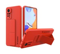 Wozinsky Kickstand Case silikona viedtālruņa apvalks ar statīvu Xiaomi Redmi Note 11 Pro sarkans