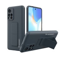 Wozinsky Kickstand Case silikona viedtālruņa apvalks ar statīvu Xiaomi Poco M4 Pro 5G tumši zils