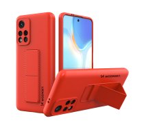 Wozinsky Kickstand Case silikona viedtālruņa apvalks ar statīvu Xiaomi Poco M4 Pro 5G sarkans