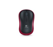 Bezvadu pele Logitech 2,4G 1000 dpi M185 sarkana