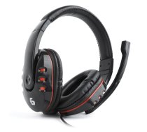 Gembird GHS-402 spēļu austiņas vadu galvasspiede melnas