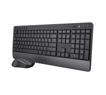 Trust Trezo tastatūra ar peli bezvadu RF QWERTY US English melna