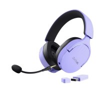 Trust GXT 491P FAYZO austiņas vadu un bezvadu galvas lente spēļu USB Type-A Bluetooth melnas, violetas