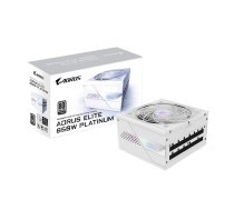 GIGABYTE AORUS ELITE P850W ICE barošanas bloks - PCIe 5.0, 80 PLUS Platinum, pilnībā modulārs dizains, 120mm ventilators, ATX 3.0 saderīgs, ES kontaktdakša