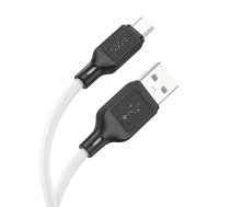 Kabelis USB-A uz Micro USB Hoco 2,4A 1 m X90 balts