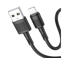 Kabelis USB A uz Lightning Hoco 2,4A 1 m X83 melns