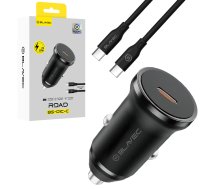 Blavec Auto lādētājs BS-01C-C Road - Type C - PD 20W ar Type C to Type C cable (CCBS01CCR-CB) melns