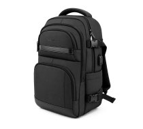 Wozinsky WPW-20L Ceļojumu mugursoma ar kabatu klēpjdatoram 40x20x25 cm bagāžas nodalījumā - melna