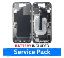 Apple iPhone 17 vidējā rāmja korpuss + baterija / Melns / (Servisa iepakojums)