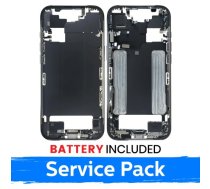 Apple iPhone Air vidējā rāmja korpuss + baterija / Kosmosa melns / (Servisa iepakojums)