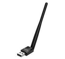 USB Wi-Fi adapteris Hoco HI37 Wi-Fi4 melns