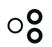 iPhone 11 Pro / 11 Pro Max kameras stikliņš melns (3gab.) ORG