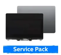 Saderīgs ar LCD displeju (pilnīgs korpuss) MacBook Air M2 13 (A2681) 2022 / pelēks / (servisa komplekts)