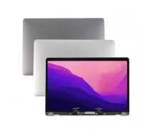 LCD displejs pilnā korpusā, saderīgs ar Macbook Pro 13" M1 (2020) / Pro 13" M2 (2022) (A2338), sudraba krāsā