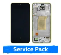 Samsung Galaxy A35 5G (A356) ekrДЃns ar rДЃmi un akumulatoru, Lemon krДЃsДЃ (Service Pack)