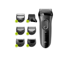 Braun Shave&Style Series 3 3000BT – akumulatora elektriskais skuveklis, līdz 45 min., NiMH, melns