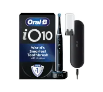 Oral-B iO10 Series Booster вЂ“ uzlДЃdД“jama elektriskДЃ zobu birste, 1 uzgalis, 7 tД«rД«ЕЎanas reЕѕД«mi, kosmiski melns