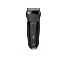 Braun Series 3 3-Flex 300s – akumulatora elektriskais skuveklis, līdz 20 min., NiMH, melns