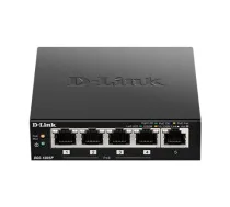 D-Link komutators DGS-1005P, nepārvaldāms, galda, Gigabit Ethernet (vara) portu skaits 5, Power over Ethernet (PoE) portu skaits 4, barošanas veids – ārējs