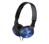 Sony MDR-ZX310AP – vadu uz ausīm liekamas austiņas ar mikrofonu, zilas