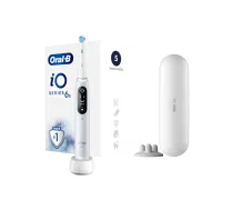 Oral-B iO6 вЂ“ uzlДЃdД“jama elektriskДЃ zobu birste, 1 uzgalis, 5 tД«rД«ЕЎanas reЕѕД«mi, balts