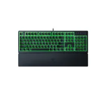 Razer Ornata V3 X – spēļu tastatūra, vadu, Ziemeļvalstu izkārtojums, klusie membrānas slēdži, Chroma RGB, melna