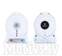 REMAX Wireless mini USB fan, white - bezvadu galda ventilātors