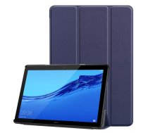 Huawei MediaPad T5 10.1" Tri-fold Stand Smart Leather Case Cover, dark blue - vāks apvalks pārvalks