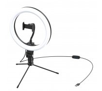 Baseus Gredzenveida Lampas Riņķis LED Selfiju Gaisma ar Mini Statīvu Telefonam | Tiktok Ring Light Live Stream Holder Table Stand 10-inch