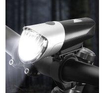 Wozinsky Ūdensizturīgs Velosipēda Priekšējais Lukturis Gaisma, Melns | Waterproof Front Bicycle LED Light Lamp