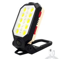 Servisa Darba Garāžas COB LED Lampa Uzlādējams Lukturis ar Magnētu un Āķi | Workshop Rechargeable Flashlight with Magnet