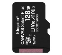 Kingston Canvas Select Plus 128GB microSD Memory Card (Class 10 UHS-I SDHC 100 MB/s read) - atmiņas karte