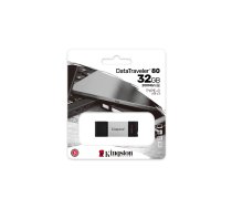 Kingston 32GB DataTraveler 80 USB 3.2 Gen 1 Type-C Flash Drive | USB Tipa C Zibatmiņa Fleška