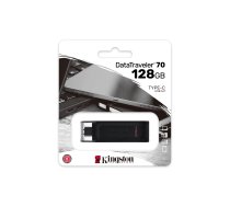 Kingston DataTraveler 70 128GB USB-C zibatmiņa melna - Kingston DT70, 128GB flash drive, USB-C pendrive
