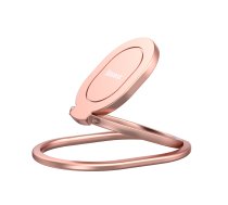 Baseus Rails Aluminium Holder Privity Ring Bracket, Rose Gold | Alumīnija Telefona Gredzens Riņķis Turētājs