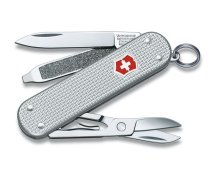 Victorinox Classic Alox kabatas nazis, sudraba - Victorinox pocket knife, compact knife, everyday carry knife