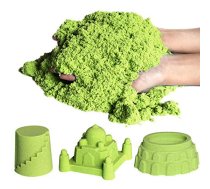 Kinētiskās smiltis 1kg Zaļas | Kinetic Magic Sand