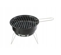 Apaļš Mini Saliekams Tūrisma Dārza Grils, Melns | Mini Folding Tourist Garden Coal Grill