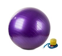 Fitnesa Vingrošanas Bumba ar pumpi - Violeta, 75 cm | Exercise Fitness Gym Ball