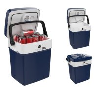 Piknika Pludmales Automašīnas Mini Ledusskapis Dzesēšanas Kārba Kaste 29L, Zils | Picnic Beach Cooling Box for Food Drink 29L, Blue