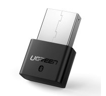 Ugreen Mini Bluetooth Uztvērējs Adapters Datoram un Audio, Video ierīcēm u.t.t., Melns | Mini Bluetooth 4.0 USB Adapter