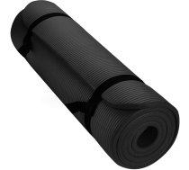 Sporta vingrošanas jogas fitnesa paklājs NBR 180x60x1cm, Melns | Foam Fitness Yoga Mat