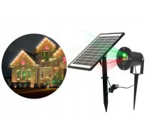 Āra LED Projektors Lāzera Lampa Disko Gaismas Prožektors ar Saules bateriju paneli | Garden Outdoor Projector Laser Disco Light