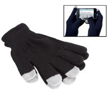 Cimdi Skārienjūtīgam Ekrānam, Melni | Capacitive Touch Screen Gloves for Smartphones Tablets