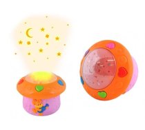 Nakts Lampa ar Mūziku Projektors Zvaigžņu Debesis, Rozā | Starlight Lamp Projector Night Star Light Bedside Creative Rotating Music Box Ball