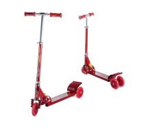 Saliekams Alumīnija Trīsriteņu LED Skrejritenis Skuteris, 70-80cm | Folding Aluminium Scooter