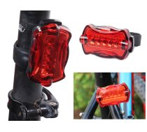 Velosipēda Aizmugurējais Lukturis Gaisma, 5 LED | Bicycle Back Light Rear Lamp