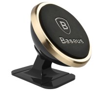 Baseus 360-Degree Universal Magnetic Car Mount Phone Holder for Dashboar, Gold | Magnētisks Telefona Auto Turētājs