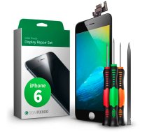 Apple iPhone 6 GIGA Fixxoo LCD Telefona Ekrāns / Displejs, Melns + Instrumentu Komplekts | LCD + Touch Panel with Screwdriver Repair Set